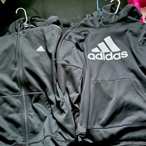 Two good quality sweaters one is a hoodie, one zip up